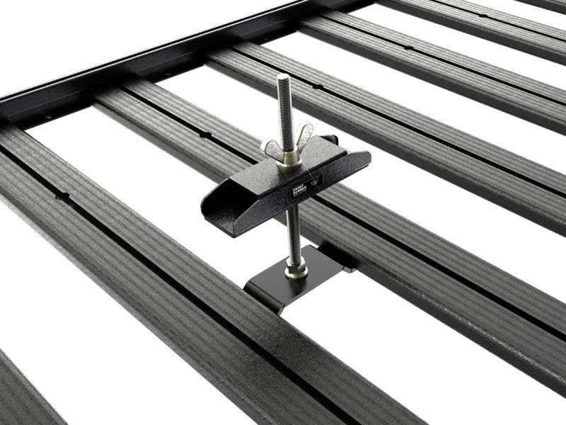 Front Runner Spare Wheel Clamp Low Profile for securing cargo with roof rack mounting bracket