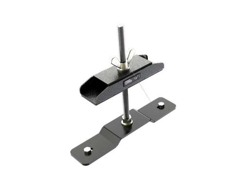 Metal mounting bracket with adjustable screw for Front Runner spare wheel clamp low profile