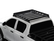Roof rack kit on a Toyota Hilux Revo DC Slimline II Tray pickup truck