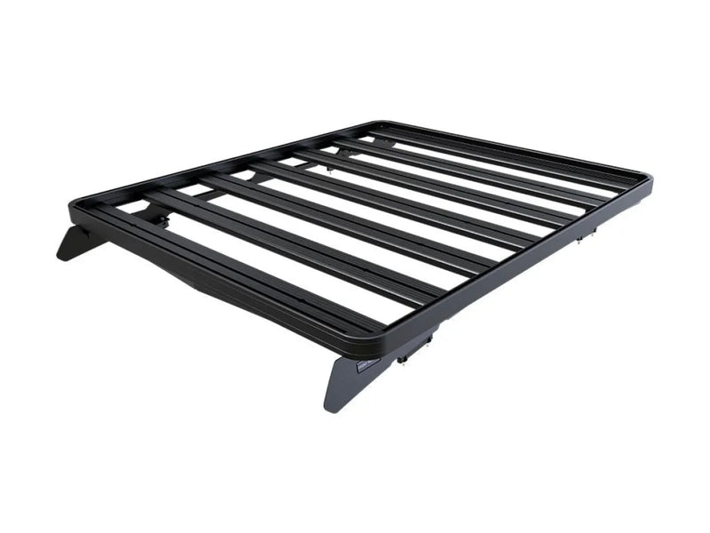 Black metal roof rack kit with parallel bars for Toyota Hilux Revo DC Slimline II