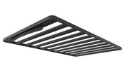 Rectangular black metal roof rack with parallel slats for Toyota Land Cruiser 76 Slimline II tray