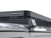 Front Runner Toyota Quantum Low Roof Slimline II roof rack kit with cargo carrier on vehicle