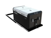 Portable power station with outlets and handle on Front Runner Cargo and Fridge Slide