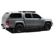 Gray pickup truck with a canopy and roof rack from Front Runner Volkswagen Amarok Slimline II tray kit