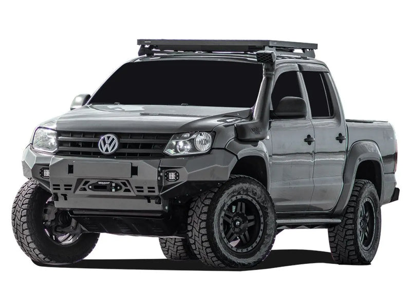 Modified Volkswagen Amarok with off-road upgrades using Front Runner Slimline II Tray roof rack kit