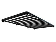 Black metal roof rack with parallel slats for Volkswagen Crafter and MAN TGE Slimline II roof rack kit