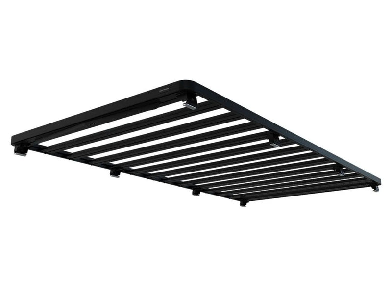 Black metal roof rack with parallel slats for Volkswagen Crafter and MAN TGE Slimline II roof rack kit
