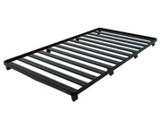 Metal bed frame with horizontal slats compatible with Front Runner Volkswagen T5/T6 roof rack kit