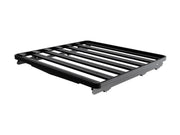 Roof rack kit with black metal frame and parallel bars for Volkswagen T5 Transporter