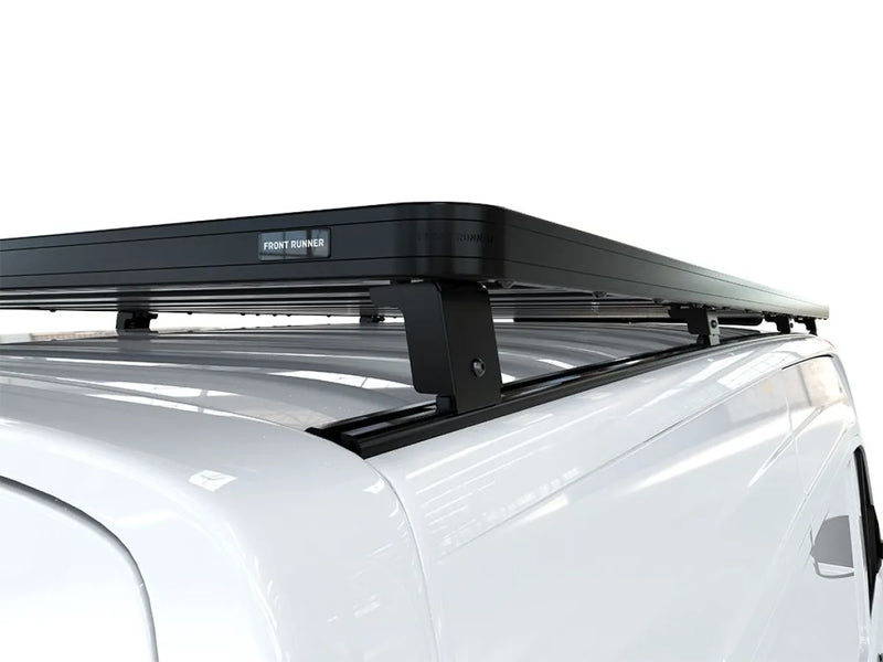 Roof rack kit on white vehicle featuring Slimline II roof rack for VW CRAFTER and MAN TGE