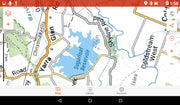 Map of Quinebaug Pond on Garmin Overlander multipurpose GPS for comprehensive GPS navigation