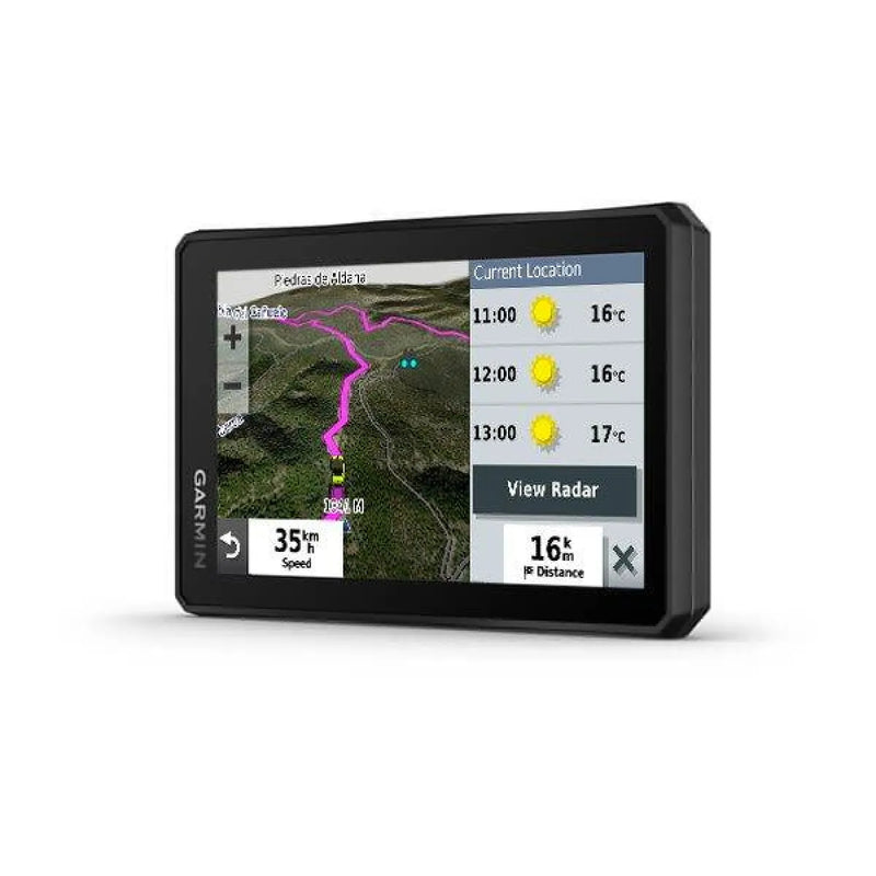 Garmin Tread Powersport GPS navigation unit with topographical map and weather, great for group ride tracker and sat nav