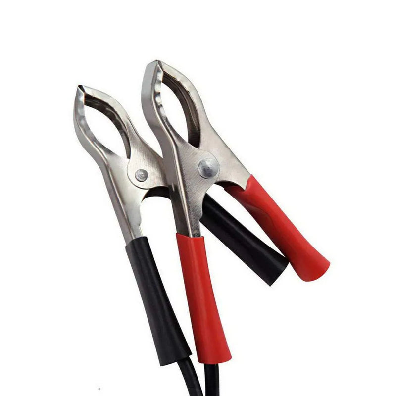 Pair of jumper cables with red and black handles for Giantz 12V Portable Air Compressor