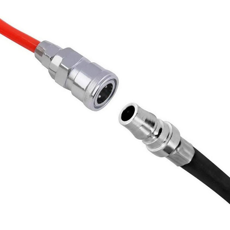 Quick-connect air hose coupling with male and female ends for Giantz 12V portable air compressor
