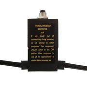 Thermal overload protector device with black casing and gold lettering for Giantz 12V portable air compressor