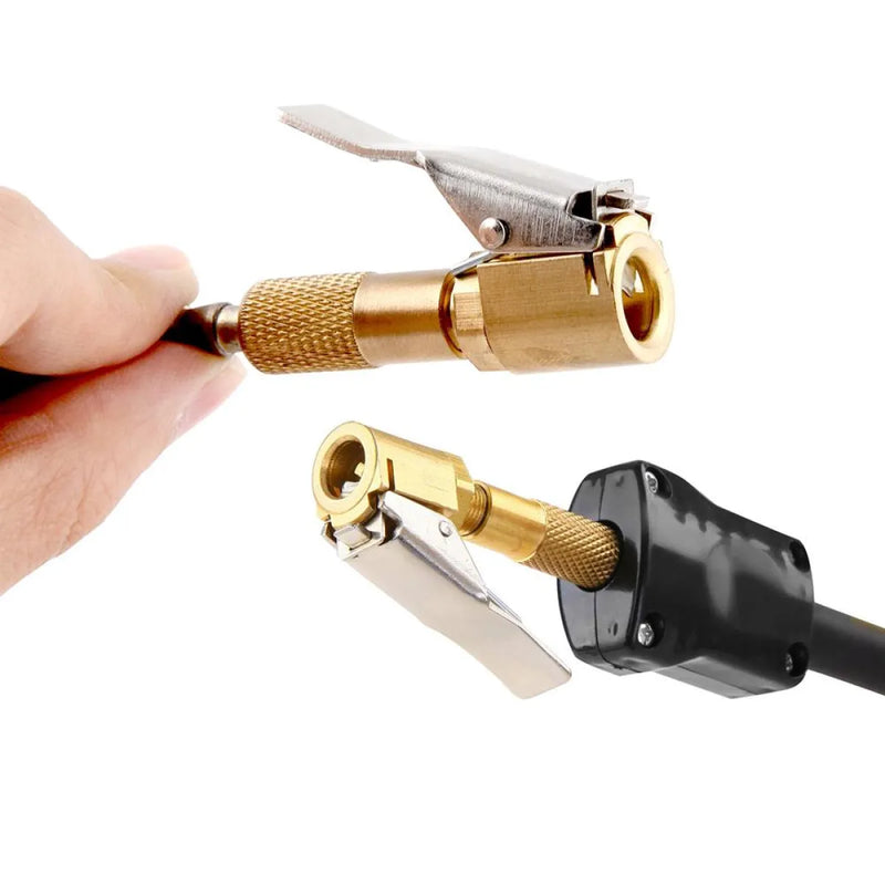 Giantz 540W 12V 4x4 air compressor tire inflator with brass fittings and lever mechanisms