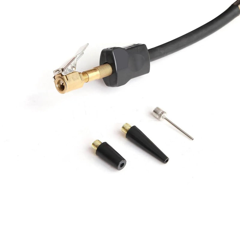 Audio cable with gold-plated connectors and adapters for Giantz 12V portable air compressor