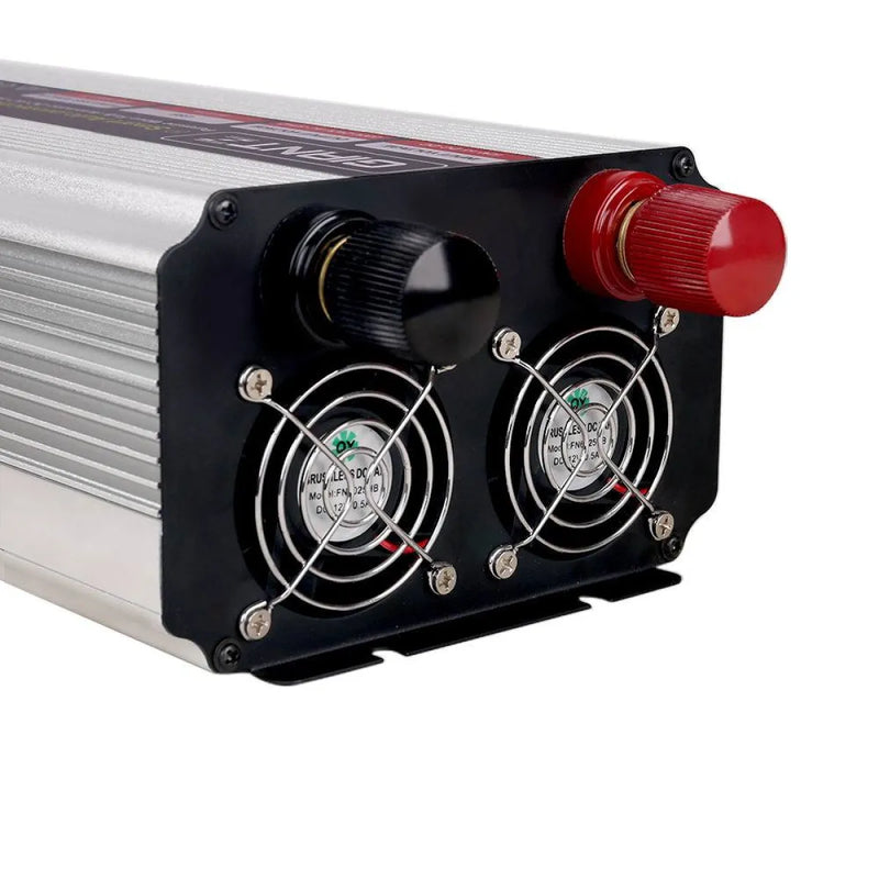 Giantz 2000W Pure Sine Wave Power Inverter with cooling fans and red indicator light