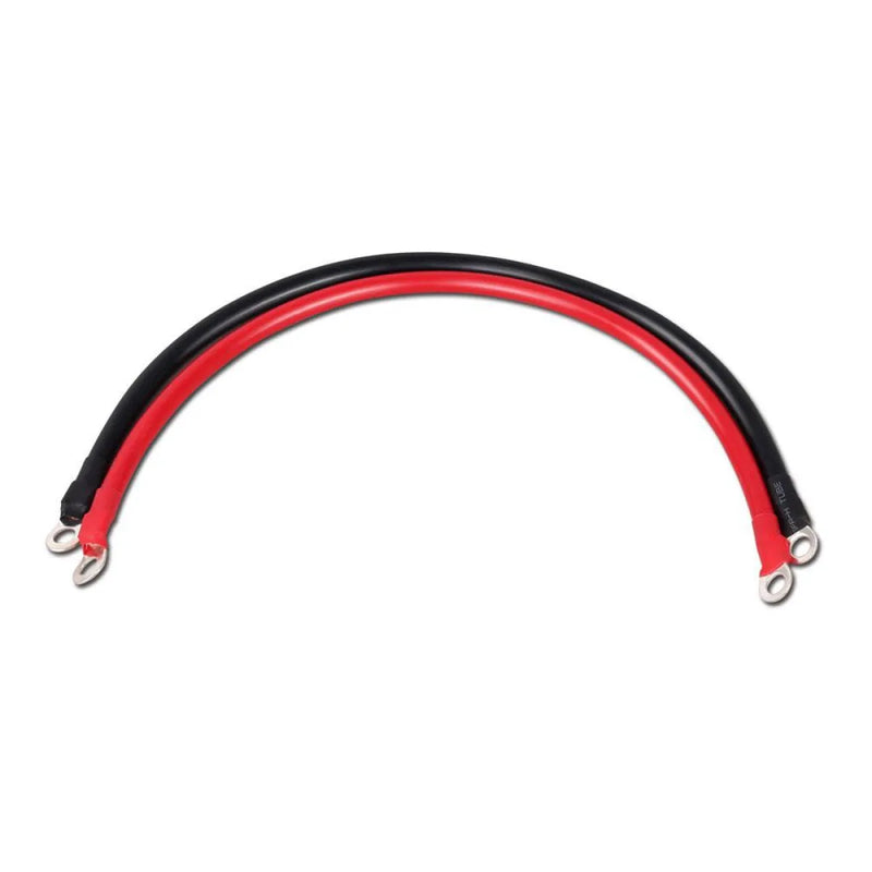 Red and black electrical wires with ring terminals for Giantz 3000W Puresine Wave Inverter
