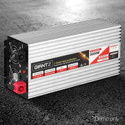 Giantz 3000W Puresine Wave DC-AC Power Inverter with silver casing and terminal blocks