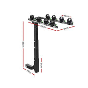 Giantz Bike Carrier 4 Bicycle Car Rear Rack Hitch Mount 2 Towbar Foldable Steel - Early Christmas Sale (Restocked!)