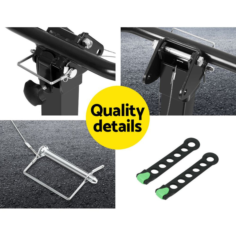 Giantz Bike Carrier 4 Bicycle Car Rear Rack Hitch Mount 2 Towbar Foldable Steel - Early Christmas Sale (Restocked!)