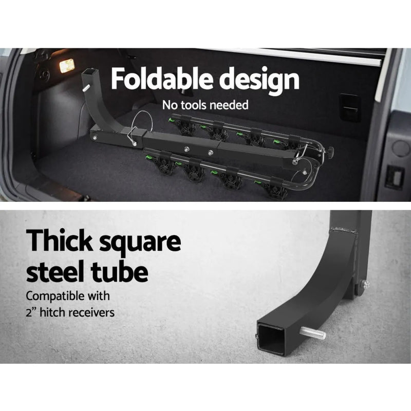 Giantz Bike Carrier 4 Bicycle Car Rear Rack Hitch Mount 2 Towbar Foldable Steel - Early Christmas Sale (Restocked!)