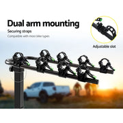 Giantz Bike Carrier 4 Bicycle Car Rear Rack Hitch Mount 2 Towbar Foldable Steel - Early Christmas Sale (Restocked!)