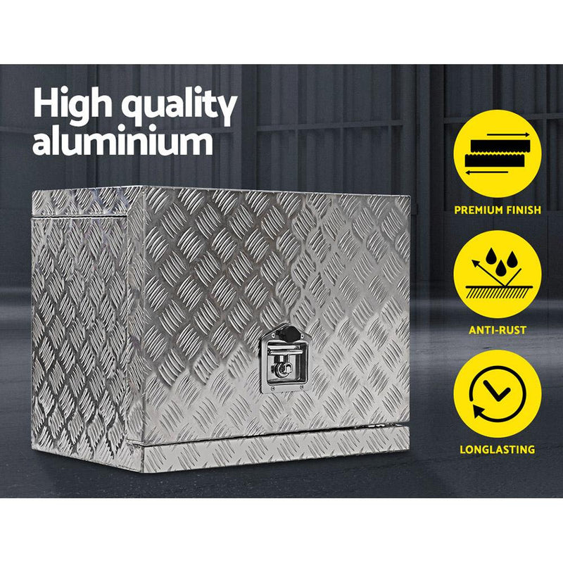 Giantz Aluminium Ute Generator Toolbox | 62cm x 40cm x 50cm - Storage