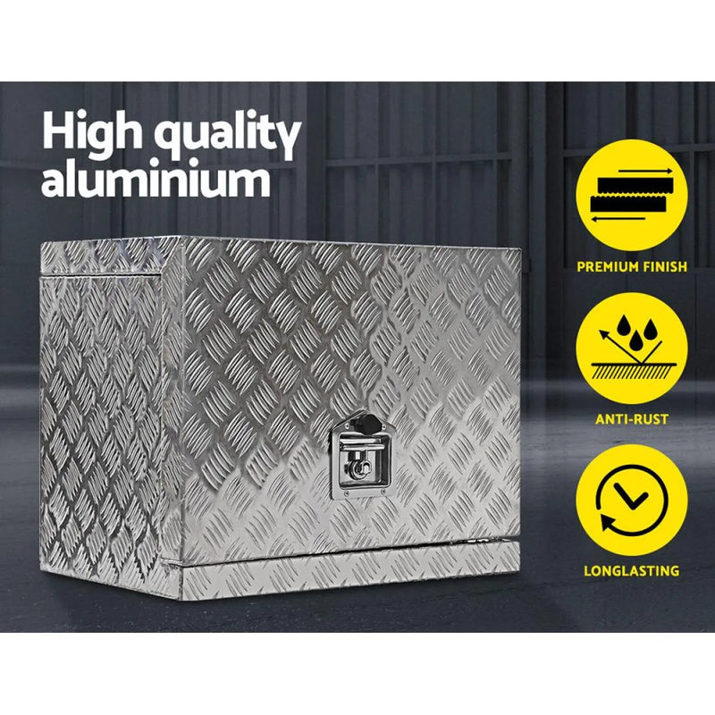 Giantz Aluminium Ute Generator Toolbox | 62cm x 40cm x 50cm - Storage