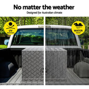 Giantz Aluminium Ute Generator Toolbox | 62cm x 40cm x 50cm - Storage