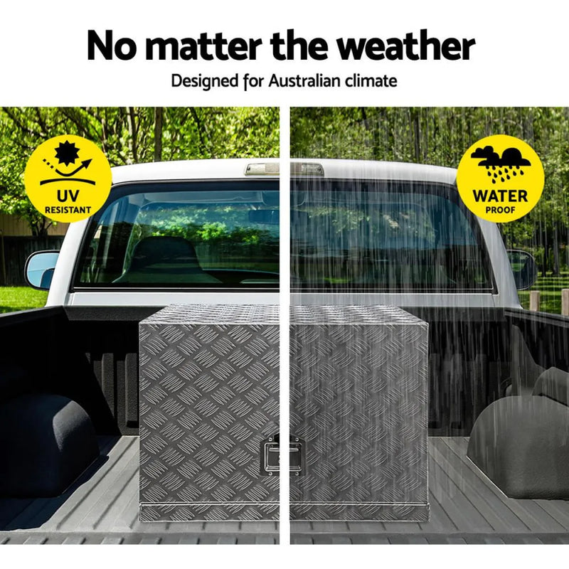 Giantz Aluminium Ute Generator Toolbox | 62cm x 40cm x 50cm - Storage