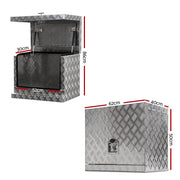 Giantz Aluminium Ute Generator Toolbox | 62cm x 40cm x 50cm - Storage