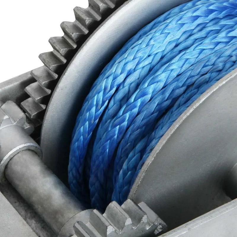 Giantz 3 Speed 4000lb Hand Winch with Synthetic Rope - Hand Winch