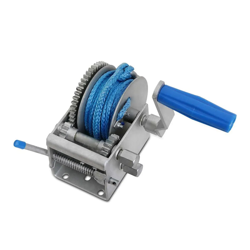 Giantz 3 Speed 4000lb Hand Winch with Synthetic Rope - Hand Winch