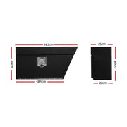 Giantz Steel Black Undertray Tool Box with Dimensions