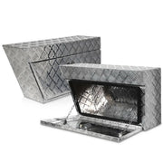 Giantz Pair of Under Tray Aluminium Tool Box | Underbody Toolbox - Storage