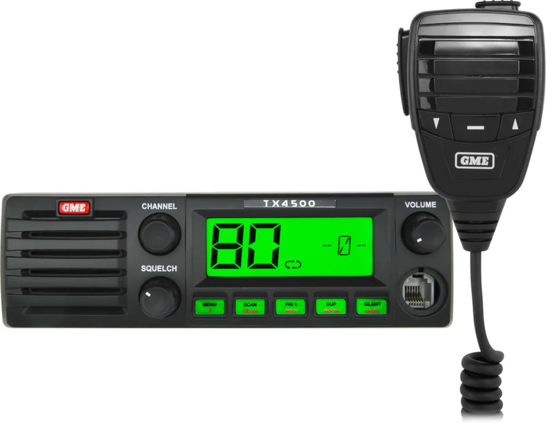 GME 5 Watt DIN Sized UHF CB Radio with ScanSuite | TX4500S - Fixed Mount Radios