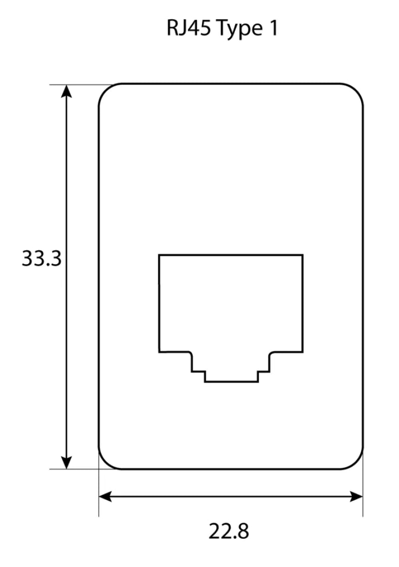 GME RJ45 Pass-Through Adaptor Type 1 | Adaptor Only