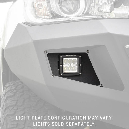 Go Rhino BR5 / BR10 Front Light Plates | 3x3 Surface Mount - Bumper Accessories