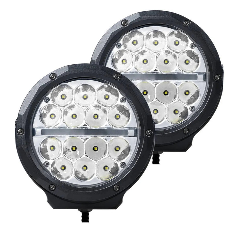 Go Rhino Bright Series 6’’ Round LED Driving Light Kit with Daytime Running Light | Pair