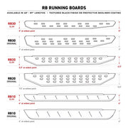 Go Rhino RB20 Running Board Side Steps for Chevrolet Silverado 1500 (2019 - 2024)