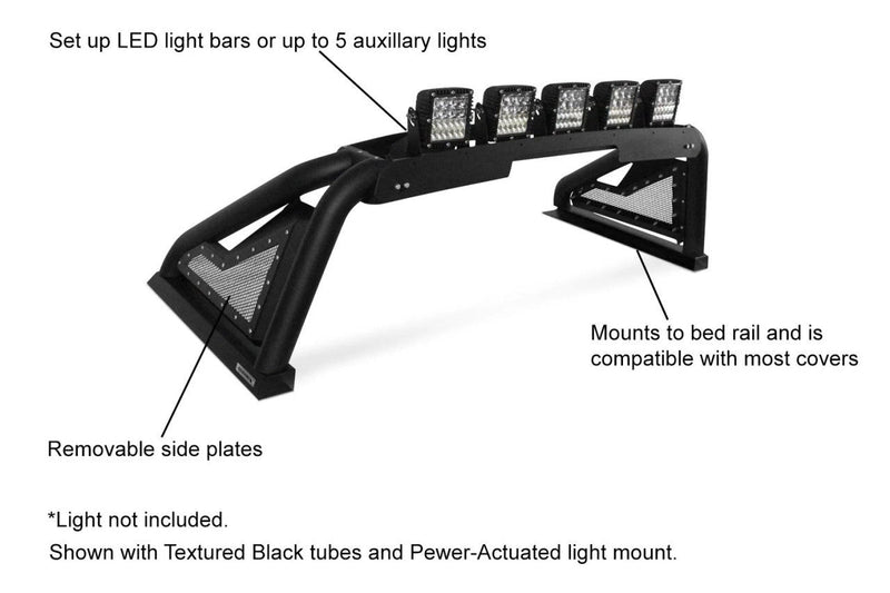 Go Rhino Sport Bar 2.0 with Power Retractable Light Mount for LDV T-60 Max
