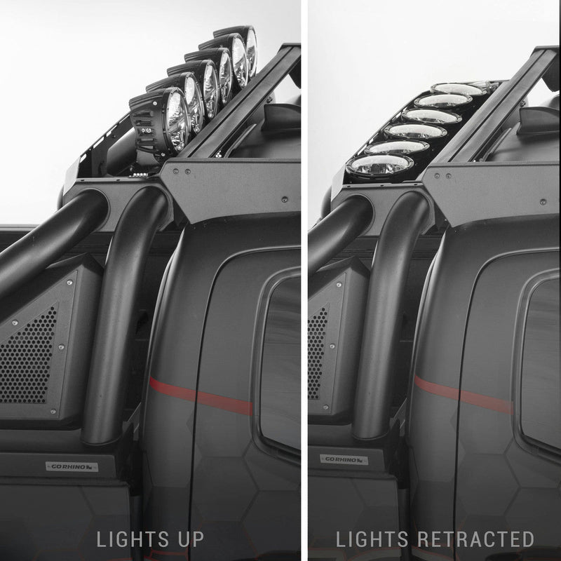 Go Rhino Sport Bar 2.0 with Power Retractable Light Mount for LDV T-60 Max
