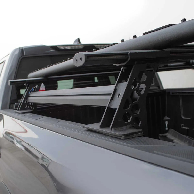 Go Rhino XRS Cross Bars Bed Rail Kit for Trucks with Tonneau Cover T-Tracks