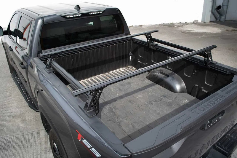 Go Rhino XRS Cross Bars Bed Rail Kit for Trucks with Tonneau Cover T-Tracks