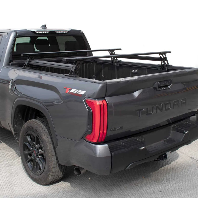 Go Rhino XRS Cross Bars Bed Rail Kit for Trucks with Tonneau Cover T-Tracks