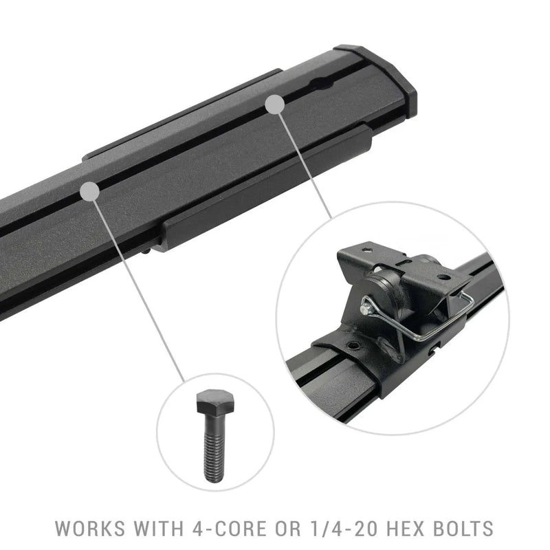 Go Rhino XRS Cross Bars Truck Bed Rail Kit for Trucks w/out Tonneau Covers
