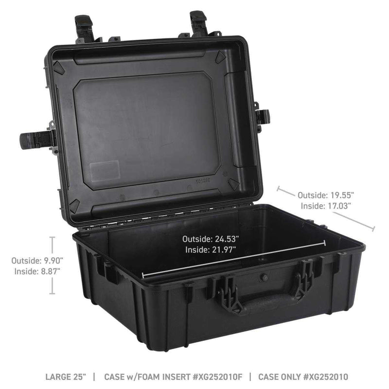 Go Rhino Xventure Hard Shell Gear Case | Rugged Offroad Storage Box | 25" Large