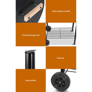 Grillz 2-In-1 Offset BBQ Grill and Charcoal Smoker